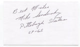 Mike Sandusky Signed 3x5 Index Card Autographed NFL Football Pittsburgh Steelers