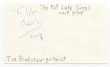 The Fat Lady Sings - Tim Bradshaw Signed 3x5 Index Card Autographed Signature