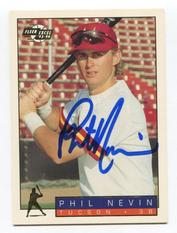 1993-94 Fleer Excel Phil Nevin Signed Card Baseball RC Autograph AUTO #207