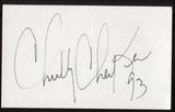Chubby Checker Signed Index Card Signature Autographed AUTO The Twist