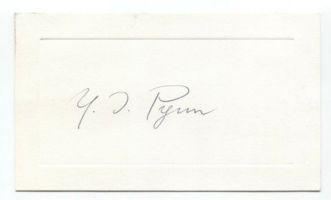 Byeon Yeong-tae Signed Card Autographed Signature South Korea Prime Minister
