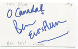 Eves Plum - Ben Kotch Signed 3x5 Index Card Autographed Signature