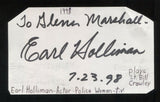 Earl Holliman Signed 3x5 Index Card Autographed Signature Actor Police Woman