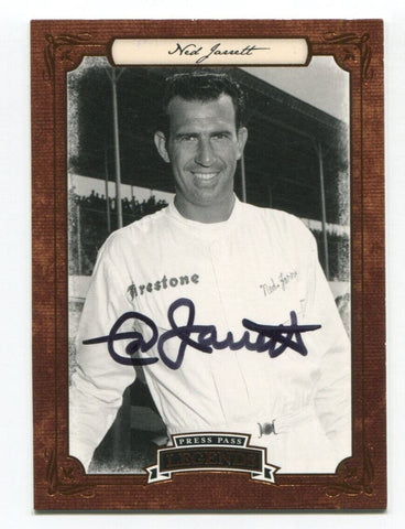 2010 Press Pass Legends Ned Jarrett Signed Card Autograph Racing NASCAR AUTO #19