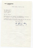 Alberto Gainza Paz Signed Letter TLS  Autographed Signature Argentine Journalist