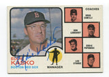 1973 Topps Eddie Kasko Signed Baseball Card Autographed AUTO #131