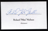 Mike Mullane Signed 3x5 Index Card Signature Autographed NASA Astronaut Space