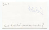 Gavin Crawford Signed 3x5 Index Card Autographed Comedian Actor Corner Gas