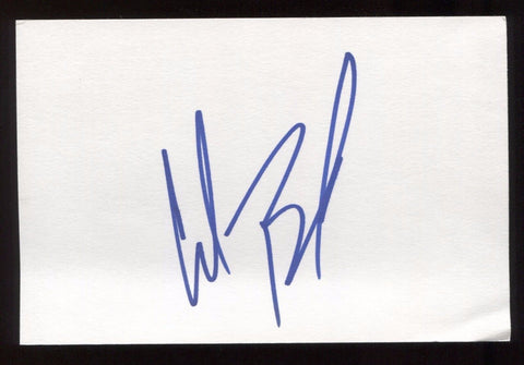 Crystal Bernard Signed 4 x 6 Inch Index Card HUGE Signature Autographed WINGS