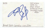 Brent Butt Signed 3x5 Index Card Autographed Signature Actor Comedian Writer
