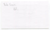 Bob Gain Signed 3x5 Index Card Autographed NFL Football Cleveland Browns