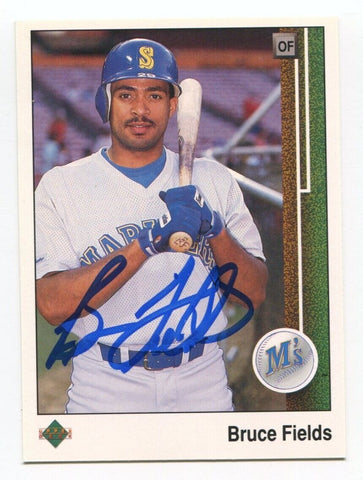 1989 Upper Deck Bruce Fields Signed Baseball Card Autographed AUTO #238