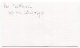 Ken Szotkiewicz Signed 3x5 Index Card Autographed Football NFL Detroit Tigers