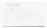 Johnnie Seale Signed 3x5 Index Card Autographed MLB Baseball 1964 Detroit Tigers