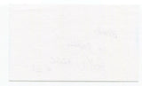 Jeff Uhlenhake Signed 3x5 Index Card Autographed Football NFL Miami Dolphins