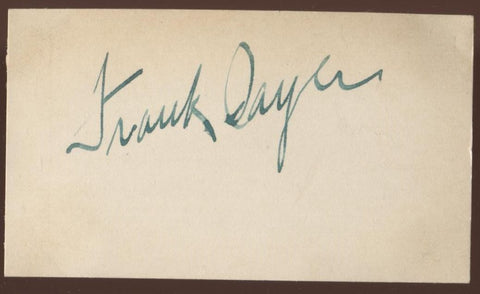 Frank Dayer Signed Card  Autographed Vocalist  AUTO Signature