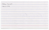 Eddie Carnett Signed 3x5 Index Card Baseball Autographed Signature Boston Braves
