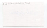 Bob Winkles Signed 3x5 Index Card Autographed Baseball MLB California Angles