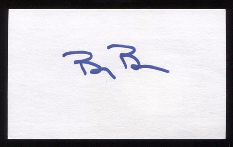 Billy Beane Signed 3x5 Index Card Autographed Signature Baseball Money Ball