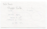 Josh Davis Signed 3x5 Index Card Autographed Swimmer Olympic Gold Medalist