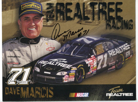 Dave Marcis Signed 8.5 x 11 inch Photo NASCAR Racing Race Car Driver