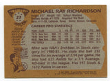 1981-82 Topps Michael Richardson Signed Basketball RC Card Autographed AUTO #27