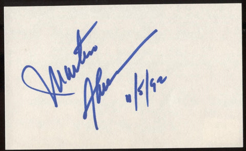 Martin Sheen Signed Index Card Signature Autographed AUTO