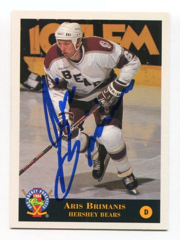 1994 Classic Pro Prospects Aris Brimanis Signed Card Hockey Autograph AUTO #138