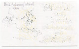 Brad Anderson Signed 3x5 Index Card Autographed Signature Cartoonist Marmaduke