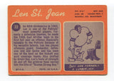 1970 Topps Len St. Jean Signed NFL Football Card Autographed AUTO #33