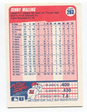 1990 Fleer Denny Walling Signed Card Baseball Autographed AUTO #263
