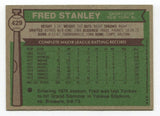 1976 Topps Fred Stanley Signed Card Baseball Autographed #429