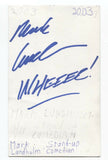 Mark Lundholm Signed 3x5 Index Card Autographed Signature Comedian Comic Actor