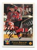 1994 Classic Pro Pascal Rheaume Signed Card Hockey NHL Autograph AUTO #145