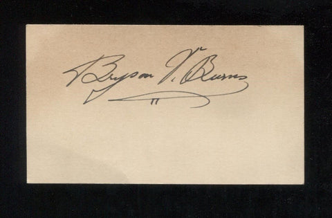 Bryson Burns Signed Card  Autographed Orchestra AUTO Signature