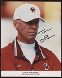 Tom O'Brien Signed 8x10 Photo College NCAA Football Coach Autograph Boston