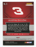 2016 Panini Prizm Austin Dillon Signed Card Autograph Racing NASCAR AUTO #3