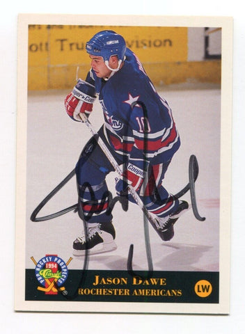 1994 Classic Jason Dawe Signed Card Hockey NHL Autograph AUTO #88