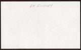 Ed Finney Signed Index Card 3x5 NEGRO LEAGUE Autographed Very Scarce Auto