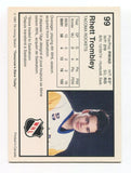 1991 7th Inning Sketch Rhett Trombley Signed Card Hockey Autograph NHL AUTO #99