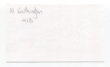 Al Worthington Signed 3x5 Index Card Autographed Baseball MLB New York Giants