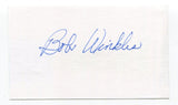 Bob Winkles Signed 3x5 Index Card Autographed Baseball MLB California Angles