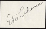 Edie Adams Signed Index Card Signature Autographed AUTO