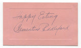 Clementine Paddleford Signed Card Autographed Signature Foot Author Writer