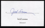 Jack Lousma Signed 3x5 Index Card Signature Autographed NASA Astronaut Space