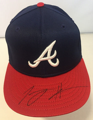 Tommy Hanson Signed Hat Autographed Signature Baseball Cap Atlanta Braves