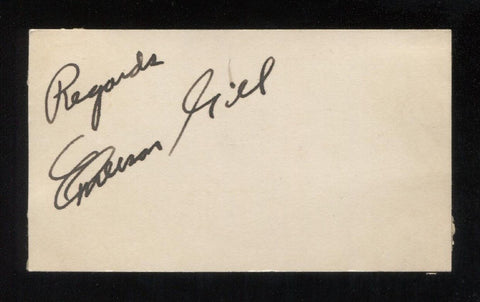 Emerson Giel Signed Card 1933  Autographed Music Signature Radio Orchestra
