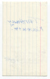 Trey Anthony Signed 3x5 Index Card Autographed Da Kink In My Hair Playwright
