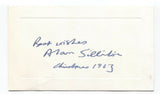 Alan Sillitoe Signed Card Autographed Signature British Author Writer