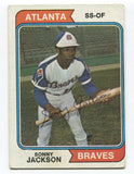 1974 Topps Sonny Jackson Signed Baseball Card Autographed AUTO #591